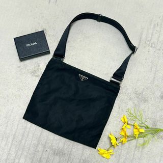 PRADA - 良品 PRADA ショルダーバッグ  ナイロン 三角ロゴ