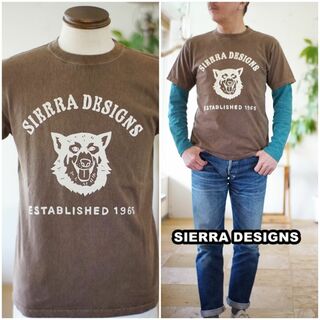 シェラデザイン(SIERRA DESIGNS)のグッドオン×シエラデザイン コラボTシャツ 半袖Tシャツ　931001 L(Tシャツ/カットソー(半袖/袖なし))