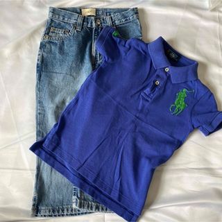 ポロラルフローレン(POLO RALPH LAUREN)のpoloラルフポロシャツ、デニムパンツセット(Tシャツ/カットソー)