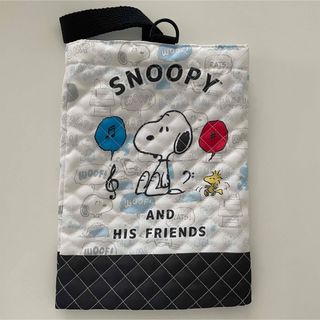 スヌーピー(SNOOPY)の【新品未使用】スヌーピー SNOOPY キルト シューズバッグ ネームタグ(シューズバッグ)