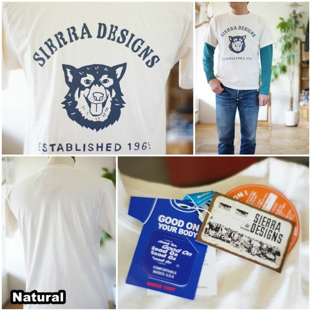 SIERRA DESIGNS(シェラデザイン)のグッドオン×シエラデザイン コラボTシャツ 半袖Tシャツ　931001 L メンズのトップス(Tシャツ/カットソー(半袖/袖なし))の商品写真