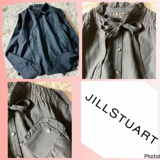 ジルスチュアート(JILLSTUART)のジルスチュアート★良品★シルク★良質リボンブラウス★綺麗ブラウス(シャツ/ブラウス(長袖/七分))