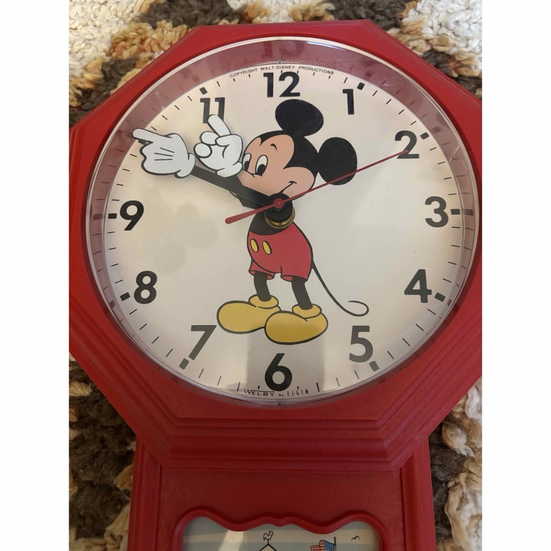 ヴィンテージ  ミッキーマウス時計 インテリア/住まい/日用品のインテリア小物(掛時計/柱時計)の商品写真