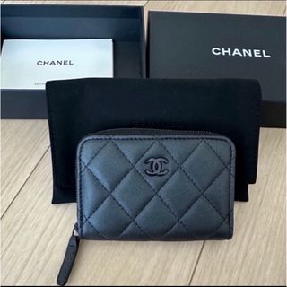 CHANEL シャネル　ミニ財布　オールブラック　新品