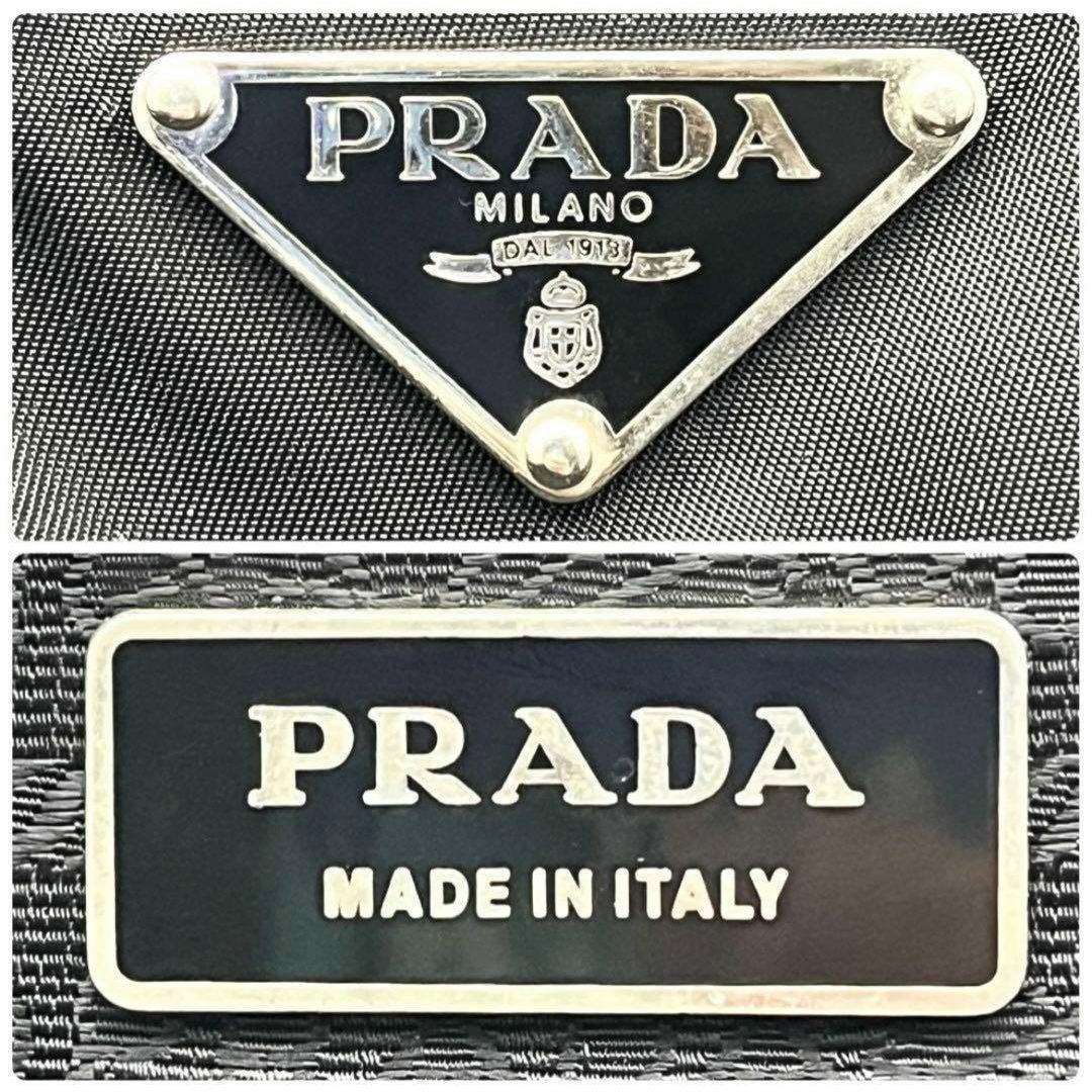 PRADA(プラダ)のプラダ ショルダーバッグ 黒 ナイロン 三角プレート 男女兼用 レディースのバッグ(ショルダーバッグ)の商品写真