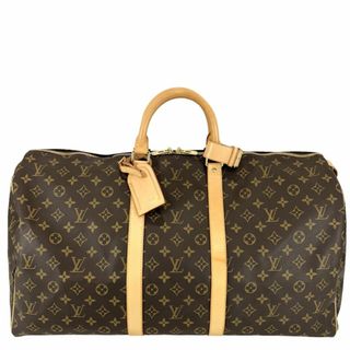 ルイヴィトン(LOUIS VUITTON)の【在庫一掃】LOUIS VUITTON ルイヴィトン ボストンバッグ モノグラム キーポル55 トラベルバッグ 旅行バッグ Keepall55 鞄 かばん メンズ レディース 男女兼用 M41424    ブラウン 茶 ゴールド金具 ユニセックス【中古品】(ボストンバッグ)