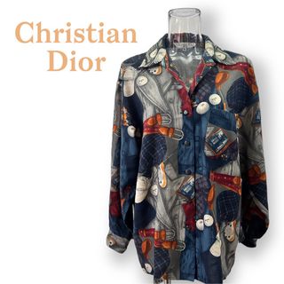 クリスチャンディオール(Christian Dior)のクリスチャンディオール＊極稀デザイン薄手 シャツ＊Christian Dior(シャツ/ブラウス(長袖/七分))