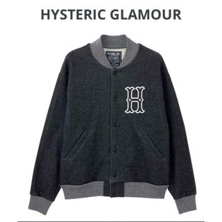 ヒステリックグラマー(HYSTERIC GLAMOUR)のヒステリックグラマー  H WOMAN ジャンパー ブラック メンズ XLサイズ(スタジャン)