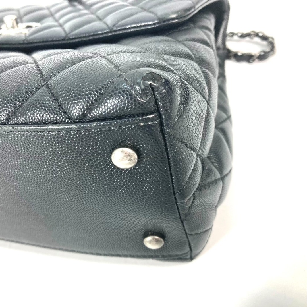 CHANEL(シャネル)のシャネル CHANEL CC ココマーク キルティング マトラッセ A92991 トップハンドル チェーン 2WAY ショルダーバッグ 斜め掛け カバン ハンドバッグ キャビアスキン ブラック レディースのバッグ(ハンドバッグ)の商品写真