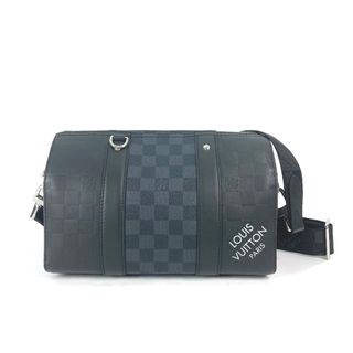 ルイヴィトン(LOUIS VUITTON)のルイヴィトン LOUIS VUITTON シテイ・キーポル N40452 ダミエアンフィニ ダミエグラフィット 2WAY ミニボストンバッグ 斜め掛け ショルダーバッグ ダミエアンフィニレザー ノワール ブラック 未使用(ショルダーバッグ)