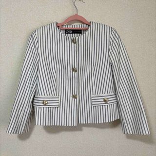 ザラ(ZARA)のZARA ノーカラージャケット(ノーカラージャケット)