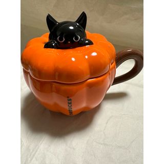 スターバックス(Starbucks)の☆未使用品☆STARBUCKSハロウィン2021リッド付きマグ(マグカップ)