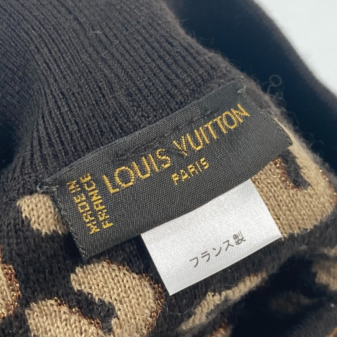 LOUIS VUITTON(ルイヴィトン)のルイヴィトン LOUIS VUITTON ベレ マイユ レオパード  M74776 帽子 豹柄 ヒョウ ベレー帽 カシミヤ ベージュ 美品 レディースの帽子(ハンチング/ベレー帽)の商品写真