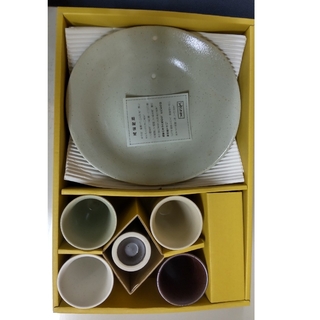 ミノヤキ(美濃焼)の和食器　皿、酒器　5組セット　美濃焼　益見窯(食器)