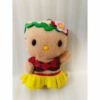 サンリオ(サンリオ)のマスコット　ハローキティ　トロピカルバカンス　ハワイアン　フラダンス　黄色レア(キャラクターグッズ)