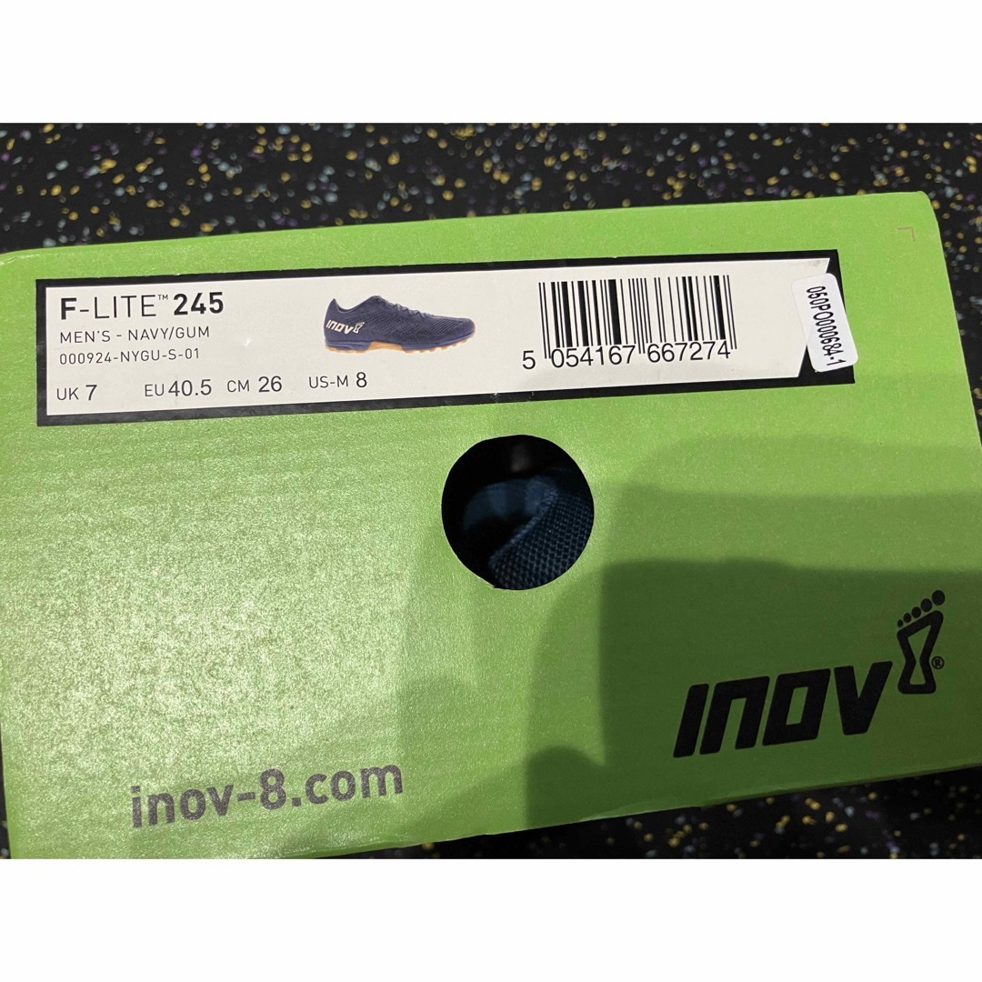 INOV-8(イノヴェイト)の新品　イノヴェイト　inov8  F-LITE245 NAVY×GUM 26cm スポーツ/アウトドアのランニング(シューズ)の商品写真