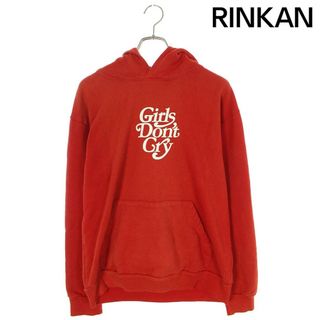 ガールズドントクライ Girls Dont Cry  CAFE HOODIE バックロゴプルオーバーパーカー メンズ M(パーカー)