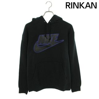 シュプリーム(Supreme)のシュプリーム ×ナイキ NIKE  19AW  Leather Applique Hooded Sweatshirt CK6225-010 レザーアップリケプルオーバーパーカー メンズ M(パーカー)