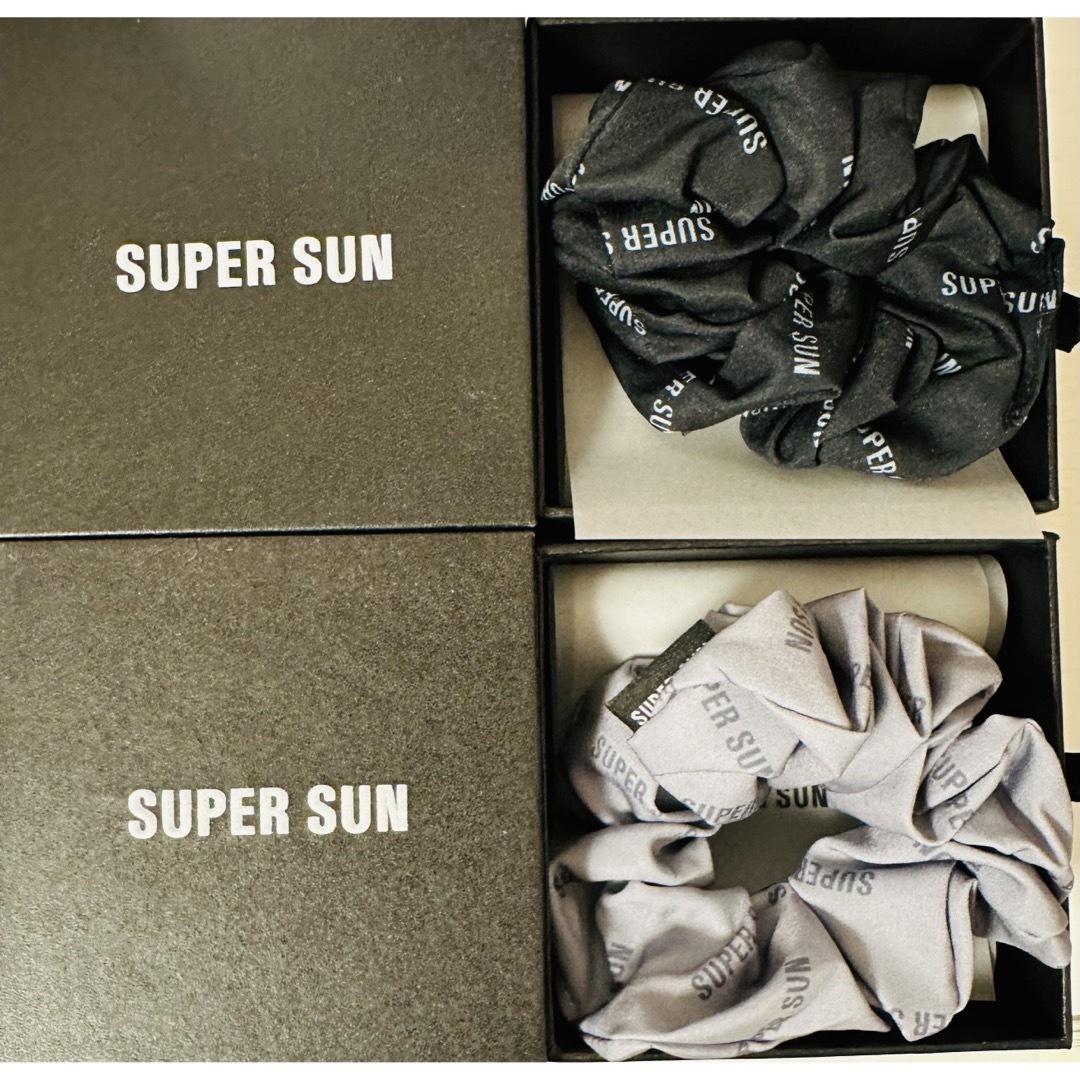 SUPER SUN ヘアーシュシュ ブラック グレイ レディースのレディース その他(その他)の商品写真