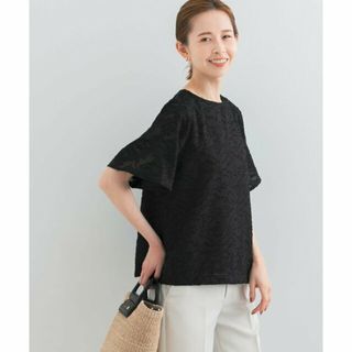 アーバンリサーチロッソ(URBAN RESEARCH ROSSO)の【BLACK】『WEB限定』フラワーカットジャガードブラウス(シャツ/ブラウス(長袖/七分))