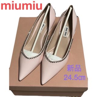 ミュウミュウ(miumiu)の再お値下げ【新品】miumiuミュウミュウ　パテントレザーパンプス(ハイヒール/パンプス)