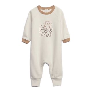 ベビーギャップ(babyGAP)の4日削除！定価６千弱！ベビーギャップ ブラナンスウェットボディオールロンパース(ロンパース)