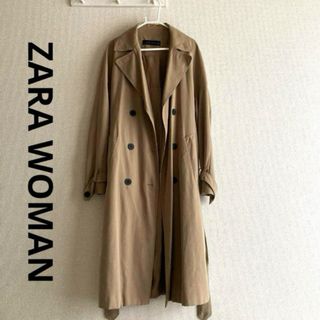 ザラ(ZARA)のZARA WOMAN  トレンチコート　ライトブラウン　春物　秋物　薄手(トレンチコート)