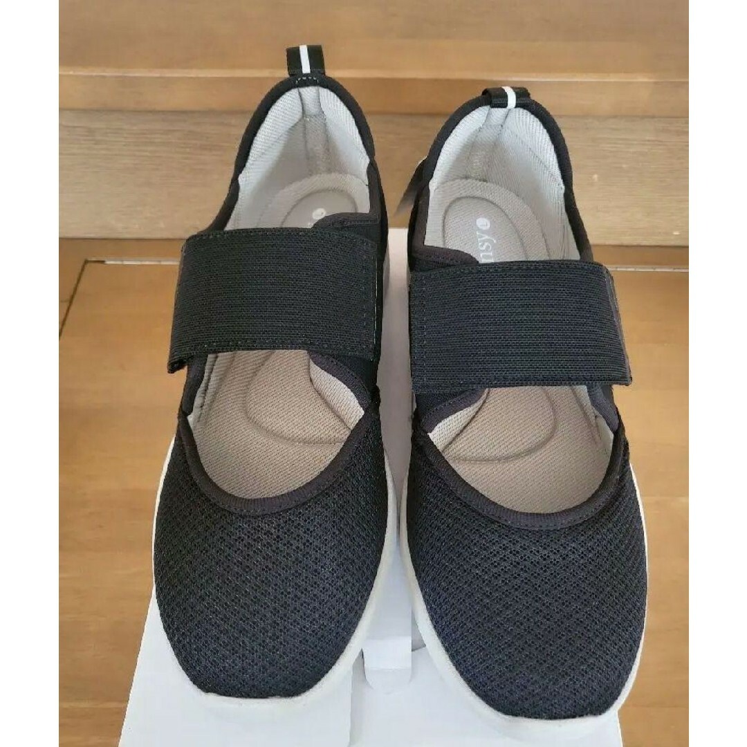 pansy(パンジー)の新品  パンジー ポエム 7810 ブラック M 日常からリハビリまで 介護にも レディースの靴/シューズ(スニーカー)の商品写真