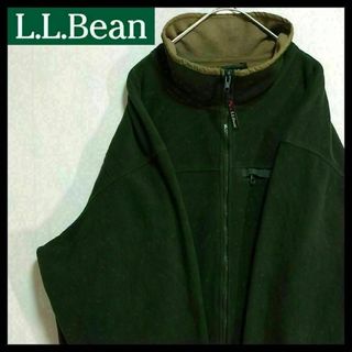 L.L.Bean - 【希少】USA製 エルエルビーン フリース ジャケット 刺繍ロゴ 古着 90s