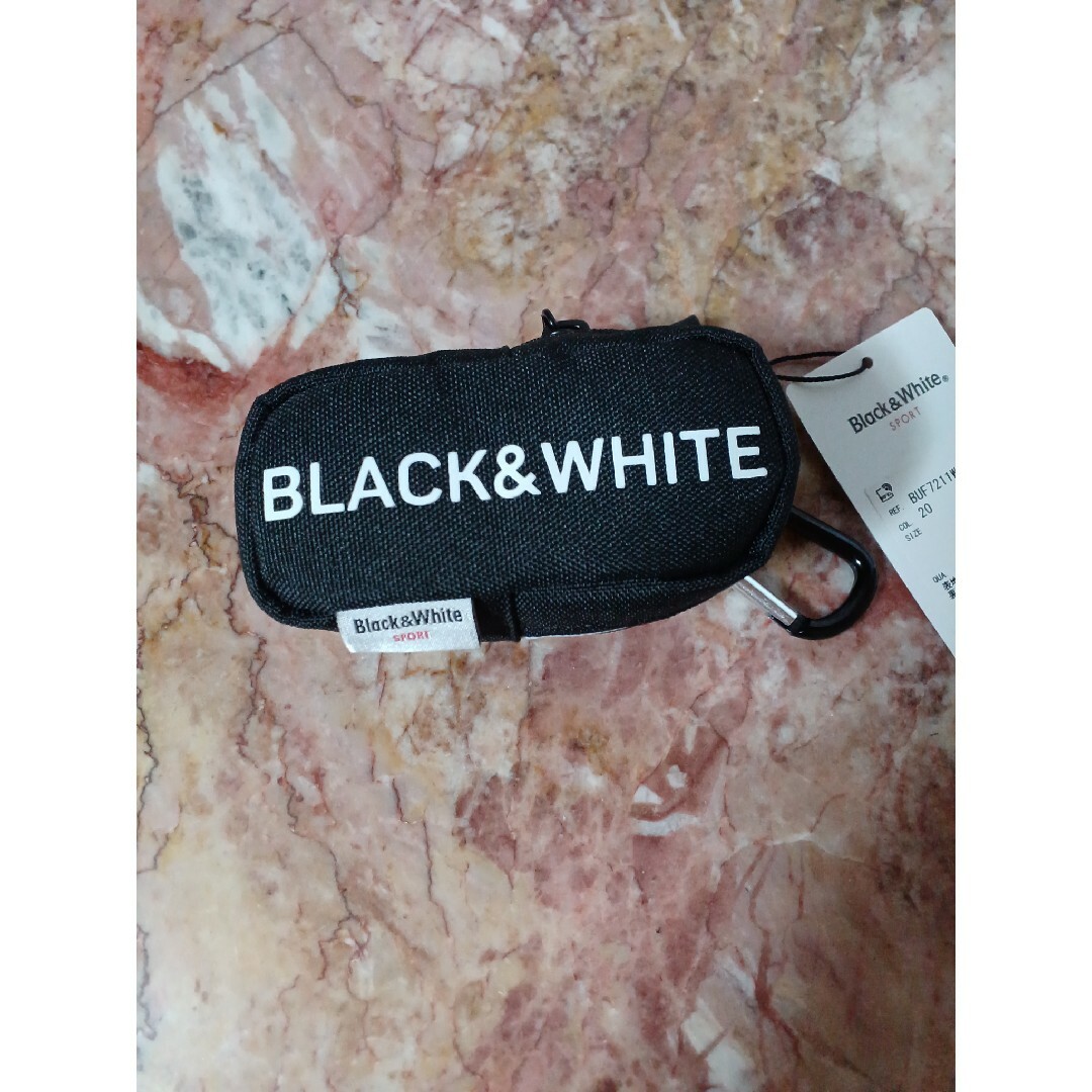 Black & White Sportswear(ブラックアンドホワイトスポーツウェア)の新品～BLACK&White　ゴルフボールポーチ スポーツ/アウトドアのゴルフ(その他)の商品写真