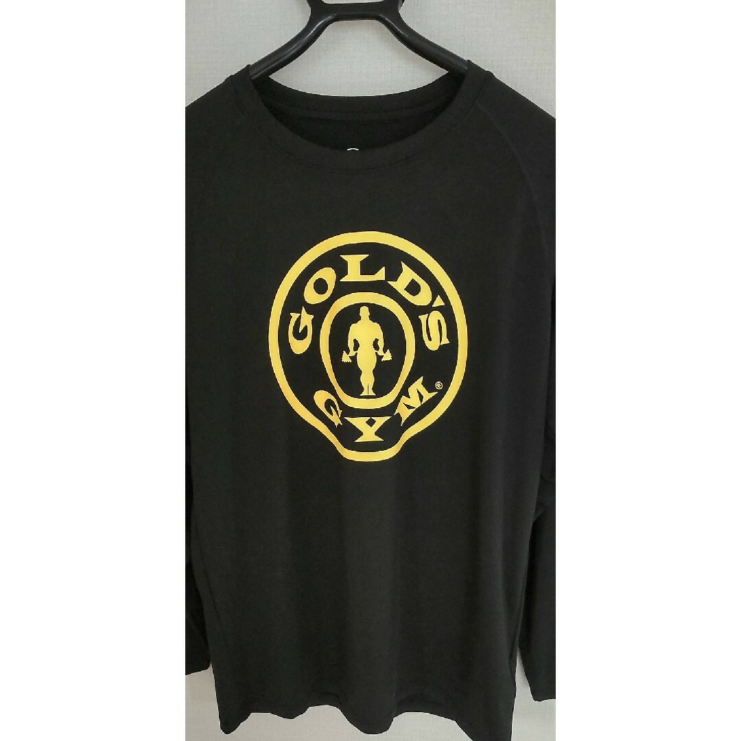 GOLD'S GYM(ゴールドジム)の新品未使用 ゴールドジム ロング Tシャツ Lサイズ ブラック メンズのトップス(Tシャツ/カットソー(七分/長袖))の商品写真