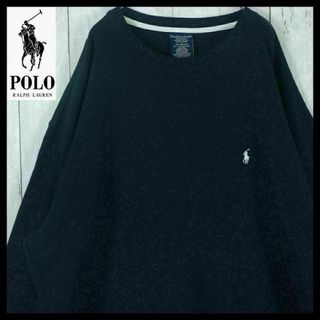 POLO RALPH LAUREN - 【希少】ラルフローレン スウェット 寝巻き ロンT 刺繍ロゴ スポーツ 入手困難