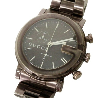 グッチ(Gucci)のグッチ GUCCI 101m chrono 腕時計 クオーツ 茶系 ■U90(腕時計)