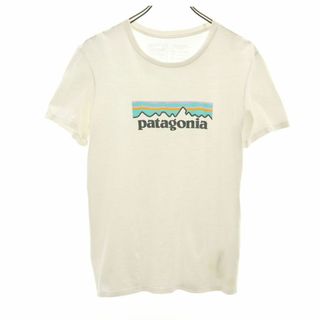 パタゴニア(patagonia)のパタゴニア アウトドア プリント 半袖 Tシャツ XS ホワイト系 patagonia メンズ 古着 【240409】 メール便可(Tシャツ/カットソー(半袖/袖なし))