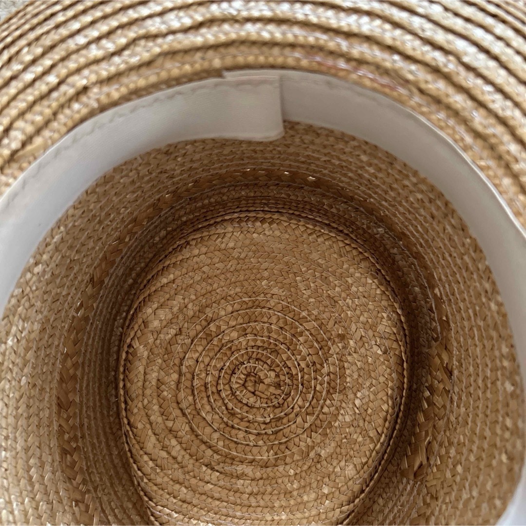 カンカン帽 レディースの帽子(麦わら帽子/ストローハット)の商品写真