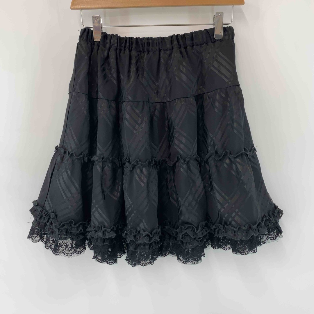 axes femme(アクシーズファム)のaxes femme アクシーズファム レディース ミニスカート フリル フレア ブラック レディースのスカート(ミニスカート)の商品写真