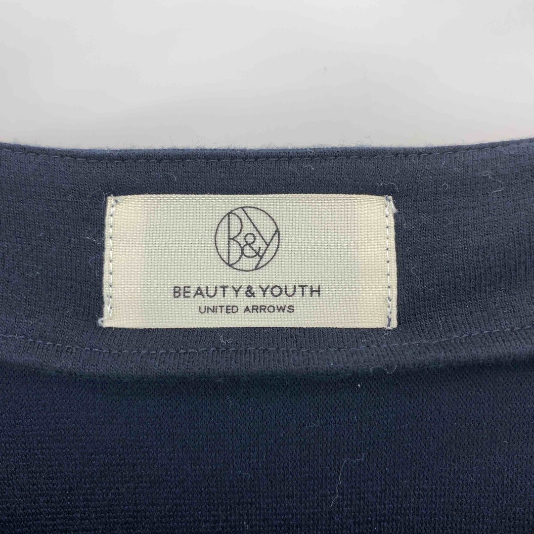 BEAUTY&YOUTH UNITED ARROWS(ビューティアンドユースユナイテッドアローズ)のBEAUTY&YOUTH UNITED ARROWS ビューティーアンドユースユナイテッドアローズ レディース カットソー 長袖 ボーダー ネイビー レディースのトップス(カットソー(長袖/七分))の商品写真