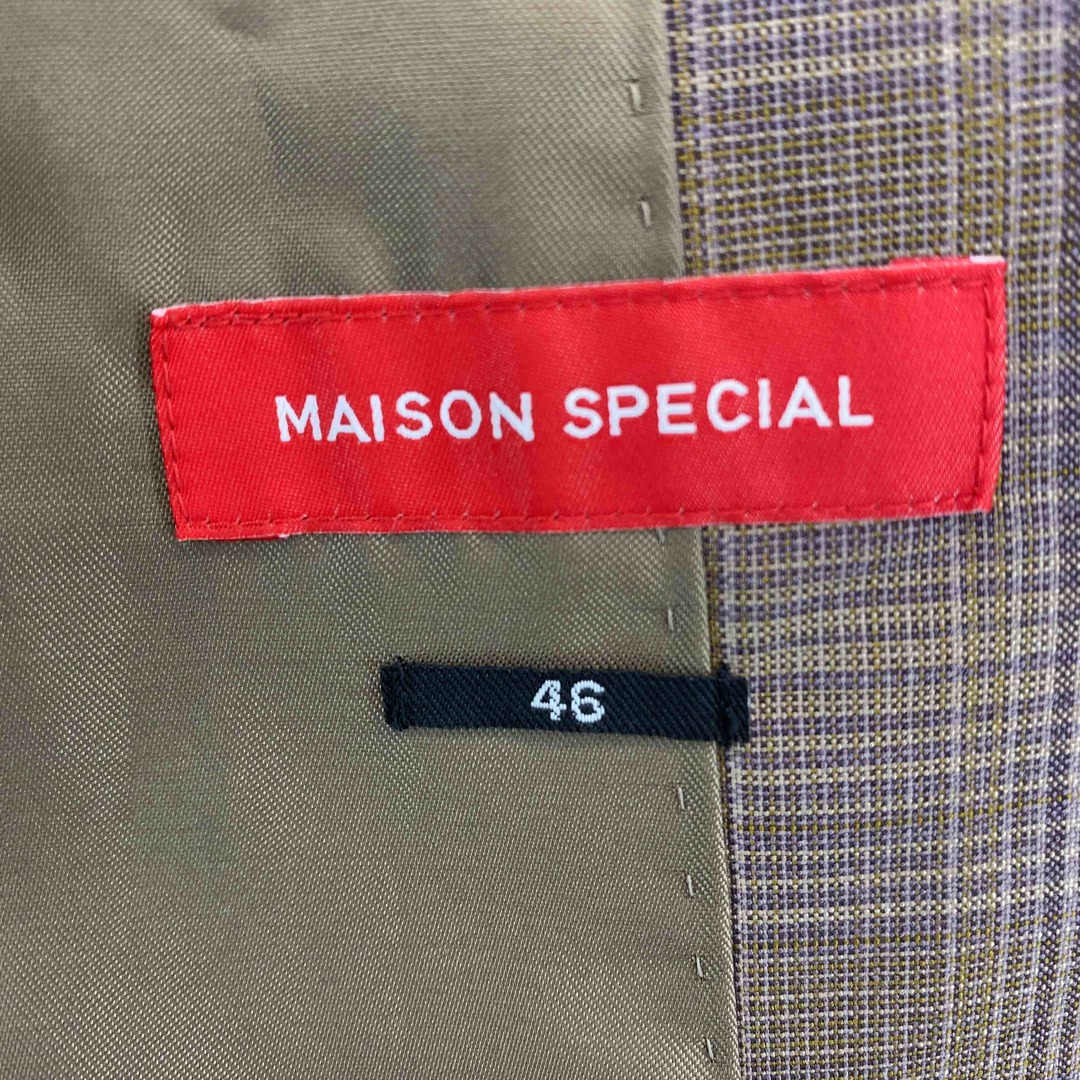 MAISON SPECIAL メゾンスペシャル メンズ テーラードジャケット チェック柄 メンズのジャケット/アウター(テーラードジャケット)の商品写真