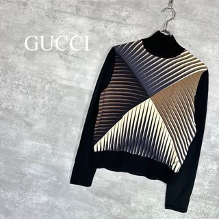 グッチ(Gucci)の『GUCCI』 グッチ (L) シルク混 ハイネックニットセーター(ニット/セーター)