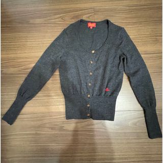 ヴィヴィアンウエストウッド(Vivienne Westwood)のVIVIENNE WESTWOOD RED LABEL カーディガン　グレー(カーディガン)