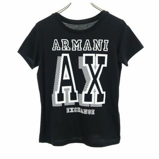 アルマーニエクスチェンジ(ARMANI EXCHANGE)のアルマーニエクスチェンジ プリント 半袖 Tシャツ XS ブラック系 ARMANI EXCHANGE メンズ 古着 【240409】 メール便可(Tシャツ/カットソー(半袖/袖なし))