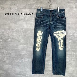 ドルチェアンドガッバーナ(DOLCE&GABBANA)の『ドルチェアンドガッパーナ』 (50) クラッシュ デニムジーンズ(デニム/ジーンズ)