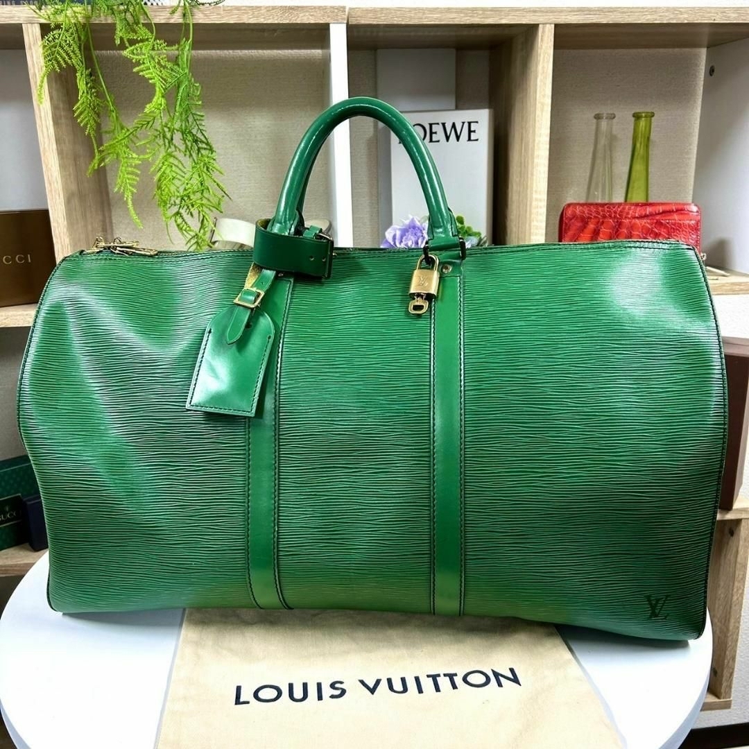 LOUIS VUITTON(ルイヴィトン)の外観超美品 Louis Vuitton キーポル50 エピ ボストンバック メンズのバッグ(ボストンバッグ)の商品写真