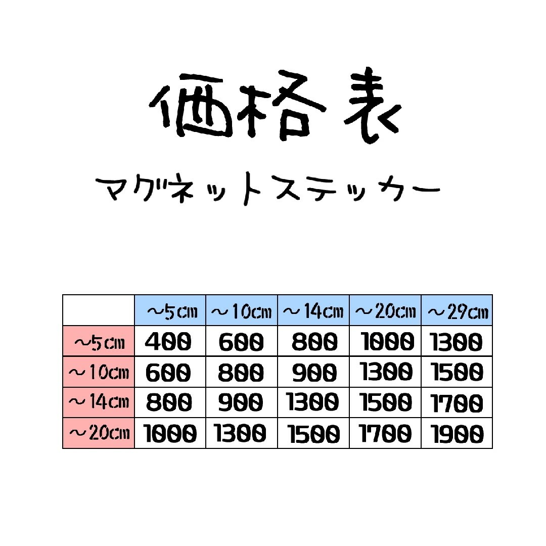 【オーダーメイド】マグネットステッカー【オリジナル作成します】 その他のその他(オーダーメイド)の商品写真