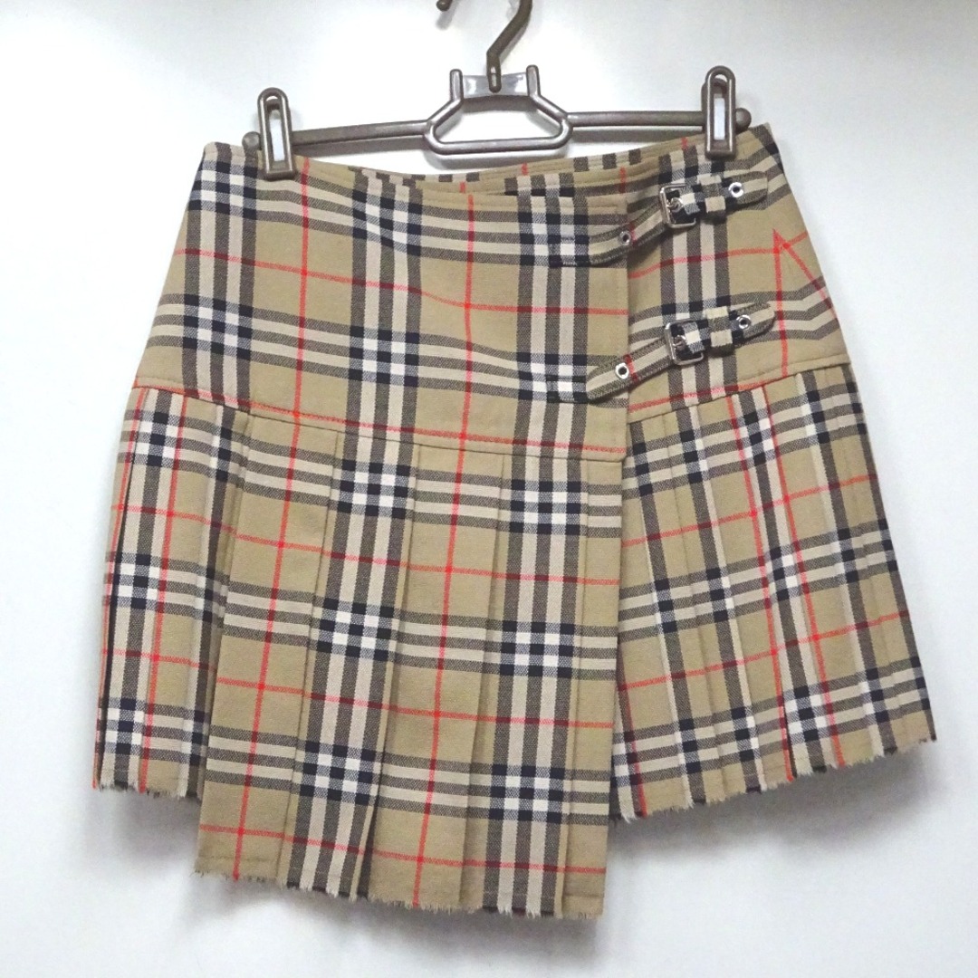 BURBERRY(バーバリー)のバーバリー スカート ノバチェック ラップミニスカート 8025832 ベージュ Ft1148271 超美品・中古 レディースのスカート(ひざ丈スカート)の商品写真