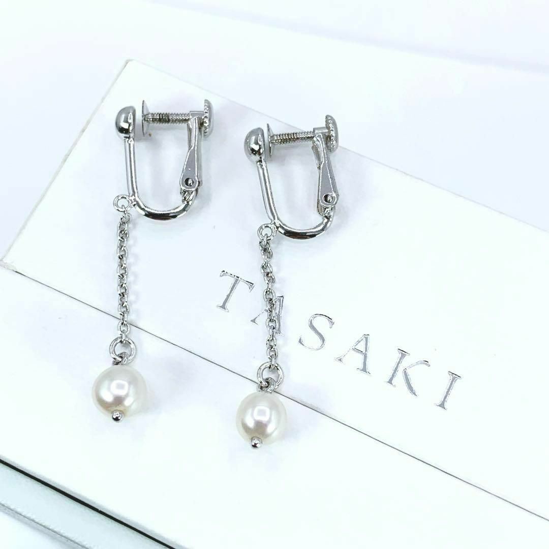 TASAKI(タサキ)の【箱付き極美品】TASAKI　タサキ　本真珠　パール　イヤリング　シルバー レディースのアクセサリー(イヤリング)の商品写真