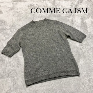 コムサイズム(COMME CA ISM)のCOMME CA ISM (コムサイズム) 半袖ニット　グレー(ニット/セーター)