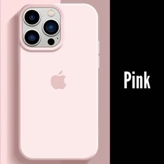 りんごiPhone14Plus ケース シンプル 艶消し ソフトケース(iPhoneケース)