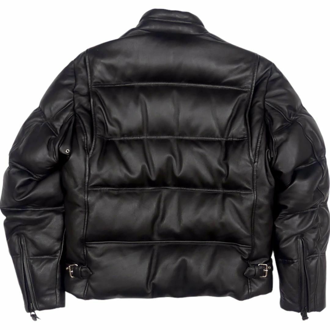 schott(ショット)のUSA製 Schott ショット XL レザーダウンジャケット 黒 JJ864 メンズのジャケット/アウター(ダウンジャケット)の商品写真