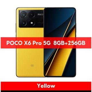 シャオミ(Xiaomi)のPOCO X6 Pro 5G 8GB/256GB グローバル版 yellow(スマートフォン本体)